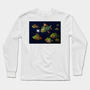 Steampunk Fish Shoal 3 Long Sleeve T-Shirt